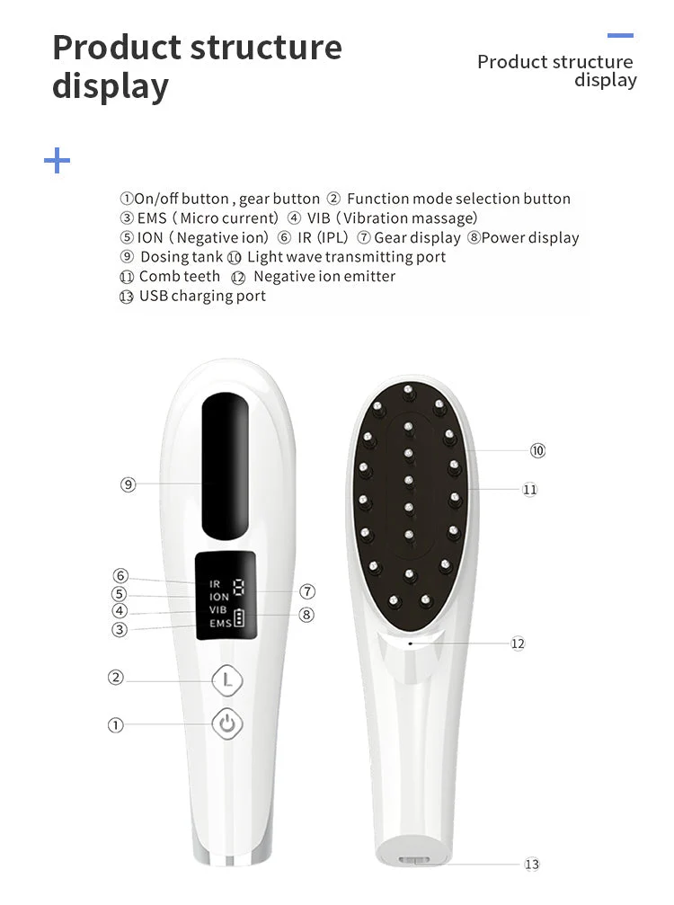 4-in-1 LED Scalp Massage Comb for Hair Growth - Image 9