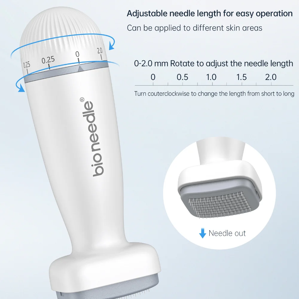 Bio Needle Adjustable Derma Stamp Micro Needling Tool For Hair Growth - Image 8