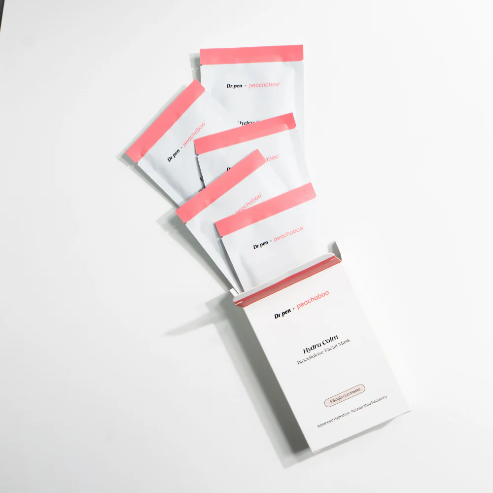 Dr. Pen x Peachaboo Hydra Calm Biocellulose Microneedling Recovery Mask (5 Pack) - Image 10