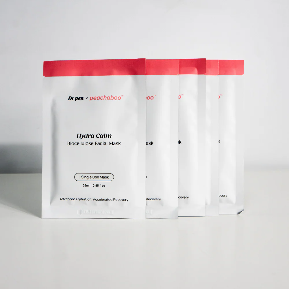 Dr. Pen x Peachaboo Hydra Calm Biocellulose Microneedling Recovery Mask (5 Pack) - Image 7