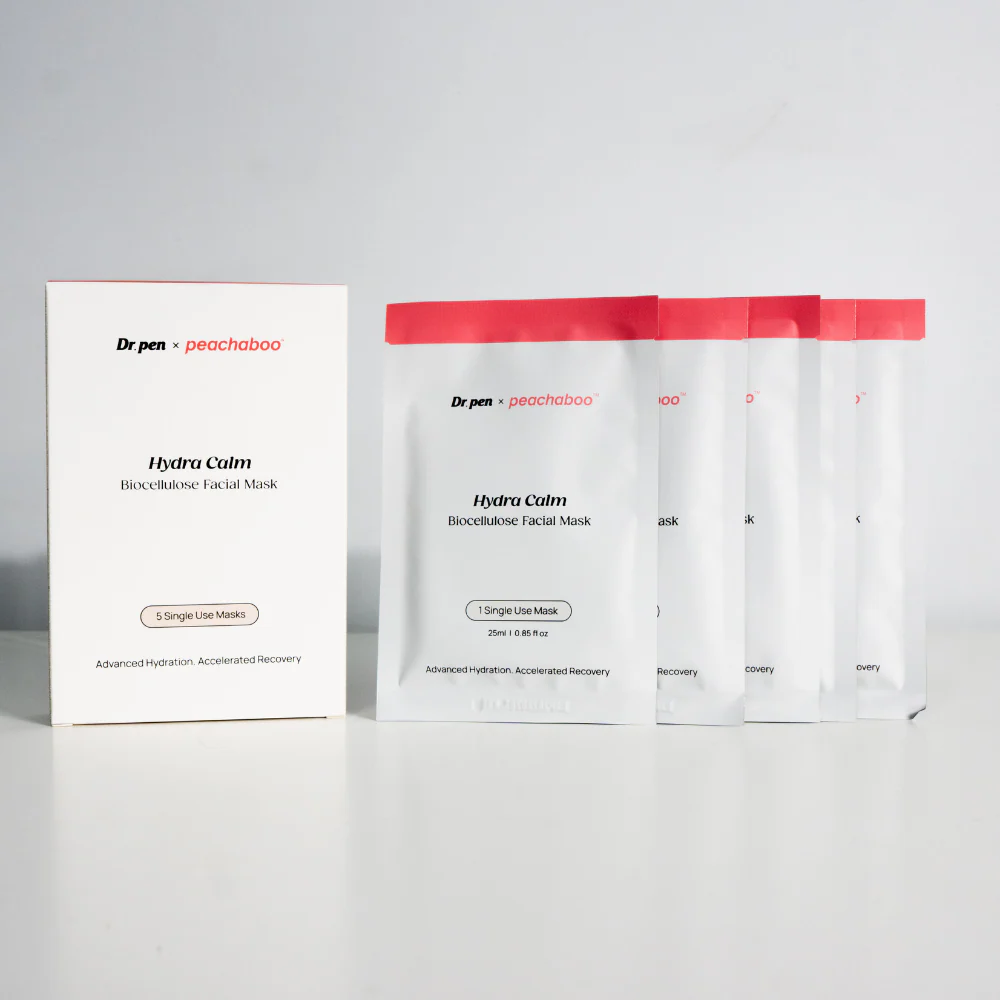 Dr. Pen x Peachaboo Hydra Calm Biocellulose Microneedling Recovery Mask (5 Pack) - Image 9