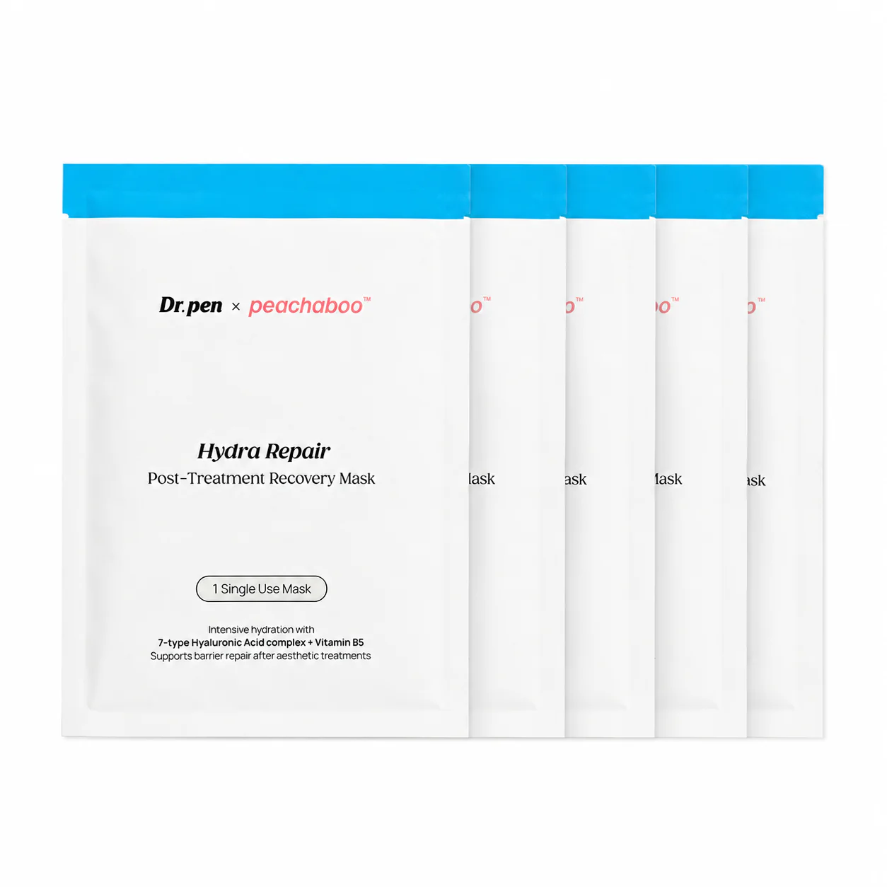 Dr. Pen x Peachaboo Hydra Repair Biocellulose Post-Treatment Recovery Mask (5 Pack) - Image 2