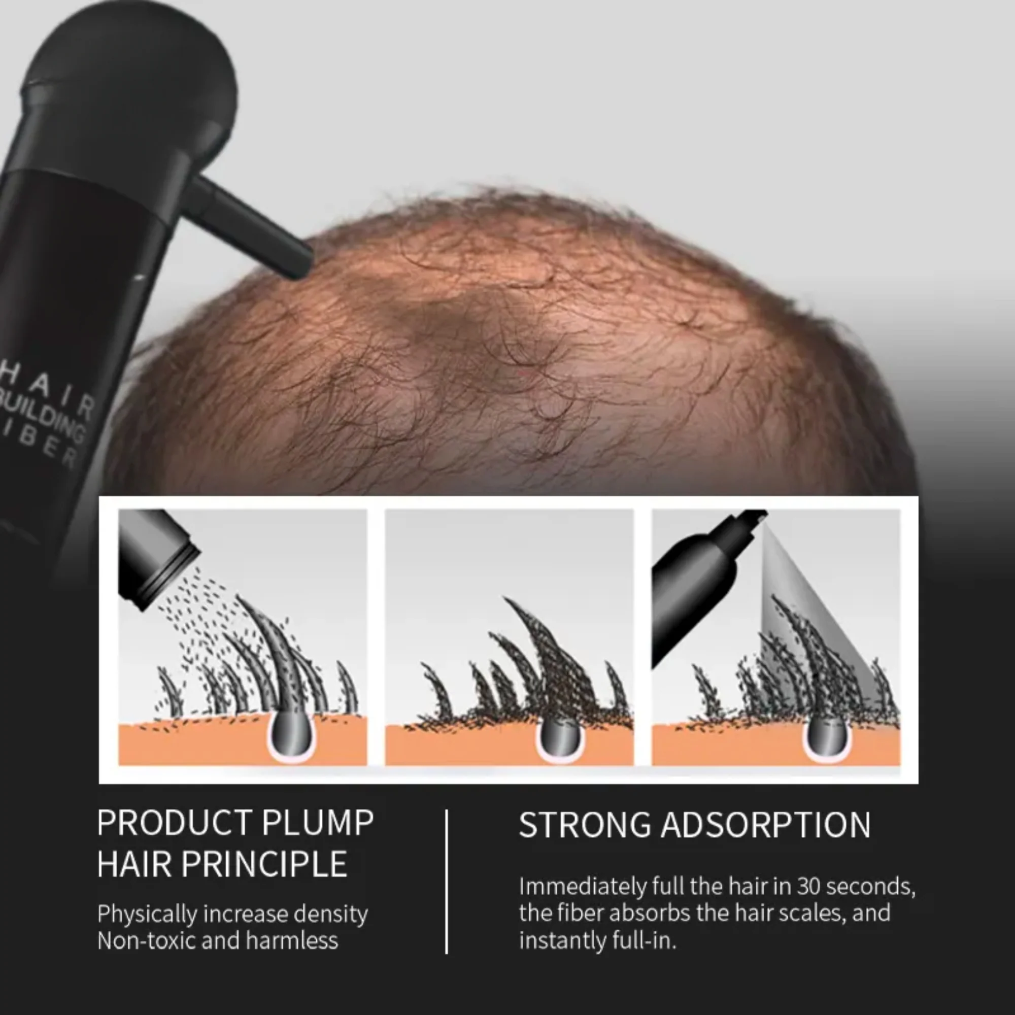 Hair Fibers Spray Applicator Pump - Image 3