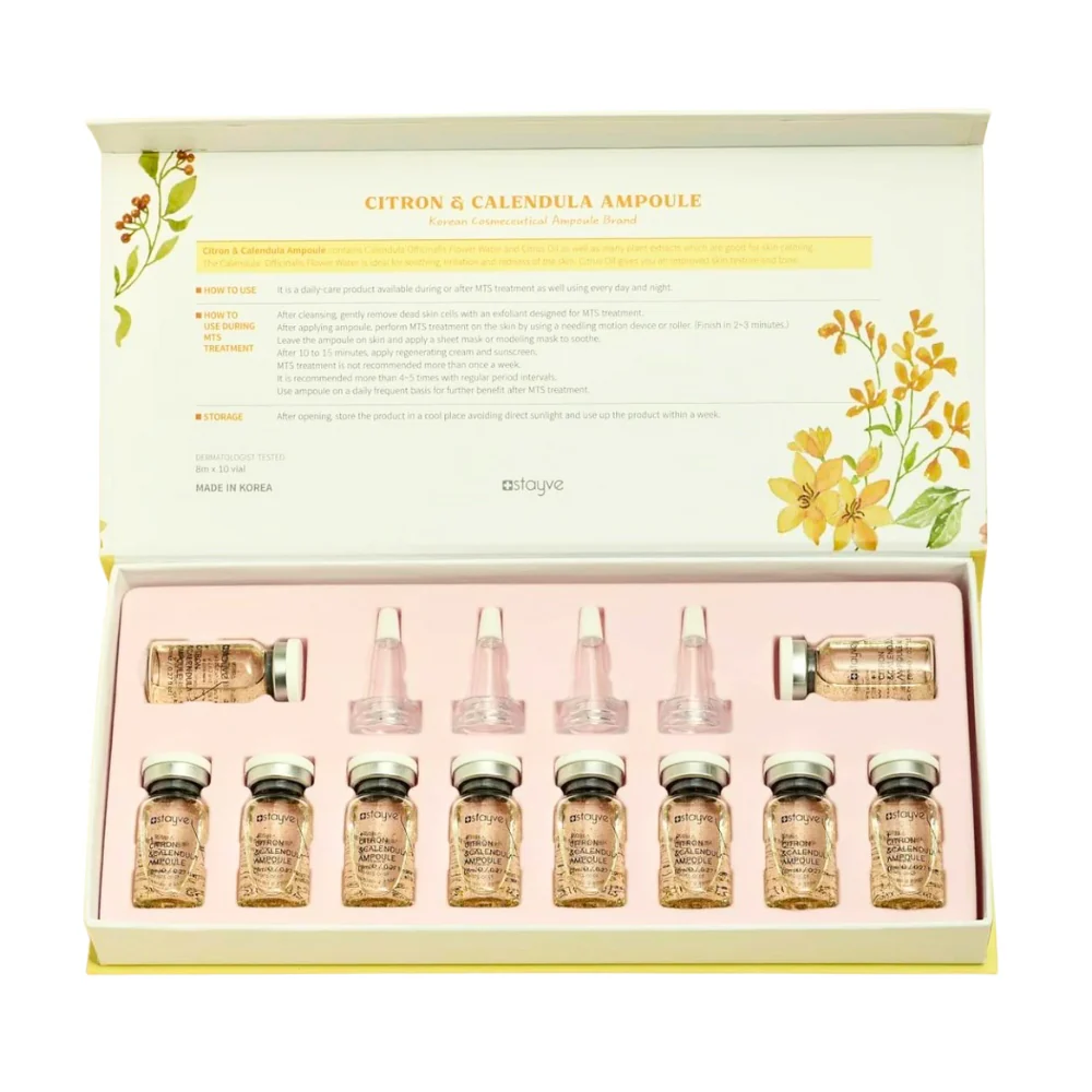 Stavye Citron & Calendula Ampoule (8ml x 10 vials) - Image 2