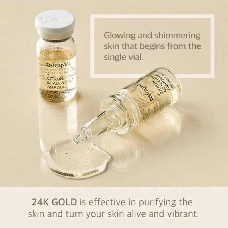 Stavye Citron & Calendula Ampoule (8ml x 10 vials) - Image 5