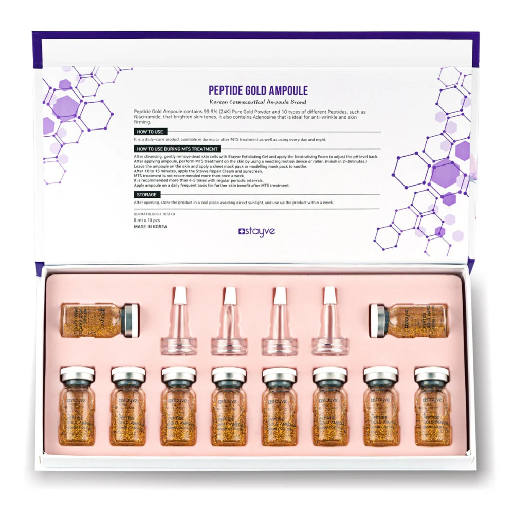 Stayve Peptide Gold Ampoule Kit (8ml x 10 vials) - Image 2