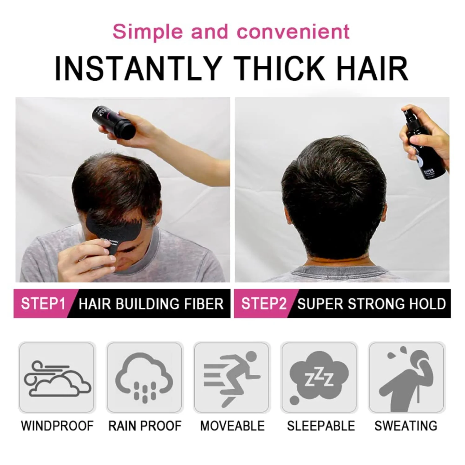 Unisex Natural Keratin Hair Fibers - Image 6